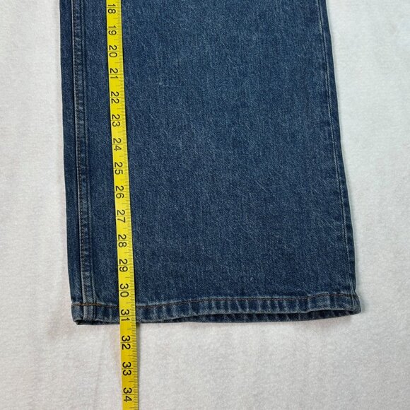 Reformation Cary High Rise Slouchy Wide Leg Jeans Women's Size 27 Medium Wash - Picture 8 of 15